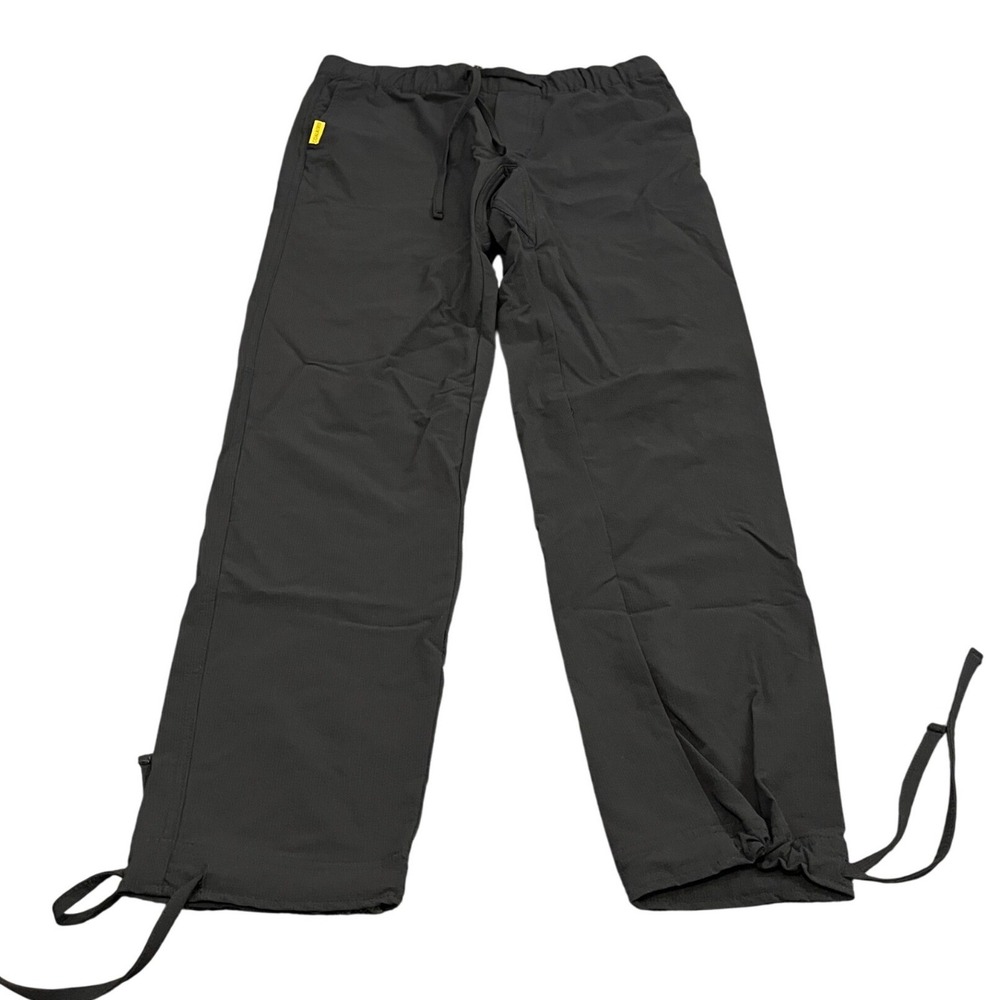 Coalatree Trailhead Technical Pant Large Black Ripstop Hiking Drawstring Leg